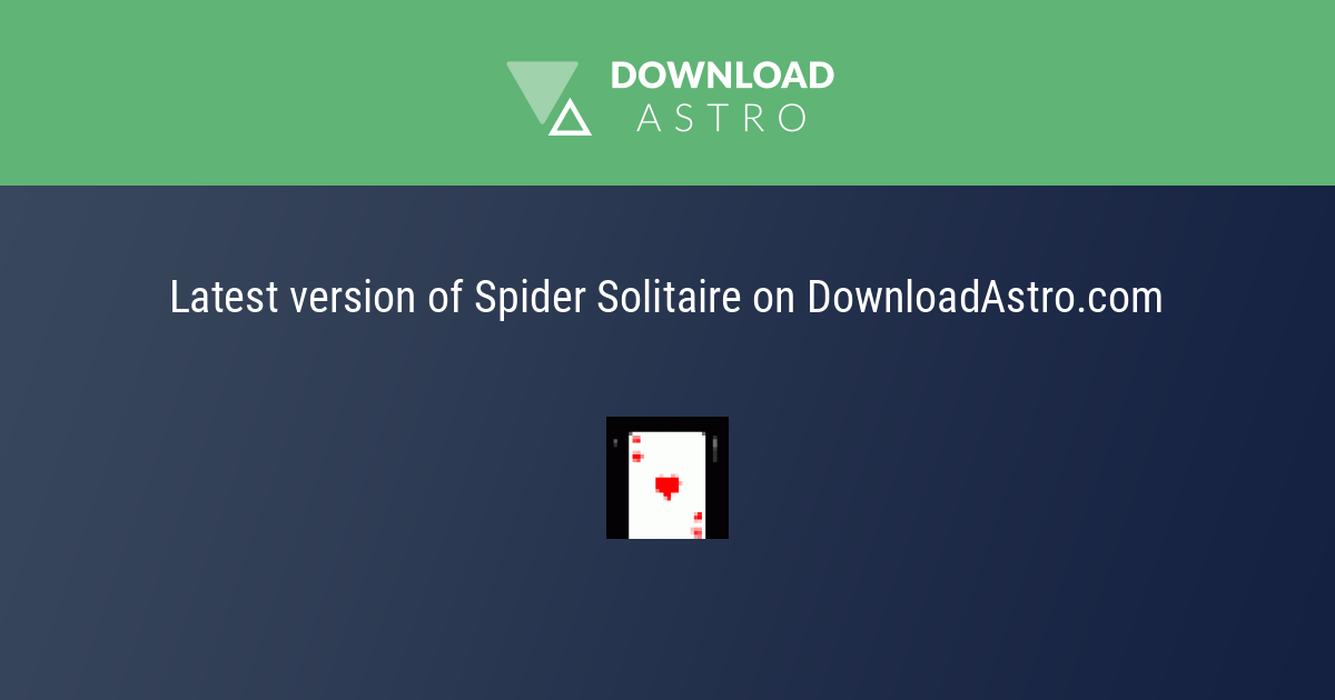 Spider Solitaire Suits - Online Žaidimas